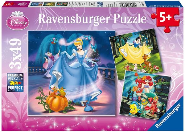 RAV093397 - Puzzle Disney Princess 3x49 pezzi - 1