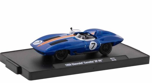 M2M-11228-111-D - CHEVROLET Corvette XP-86 #7 1959 blu, ancora nella confezione blister - 1