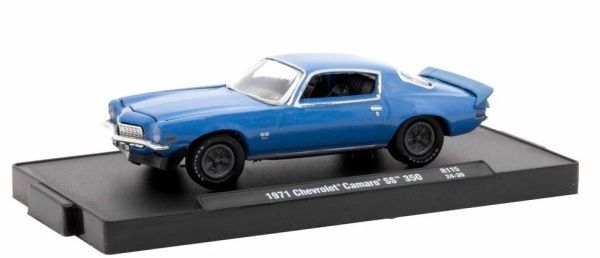 M2M-11228-115-A - Chevrolet Camaro SS350 del 1971, blu, ancora nella sua confezione originale. - 1