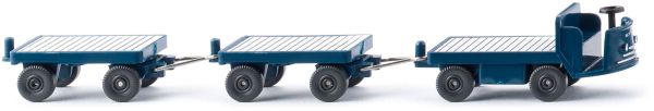 WIK116004 - Carrello elevatore elettrico con rimorchi - blu - 1