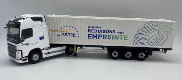 ELI118177 - VOLVO FH 4x2 con rimorchio portacontainer 3 assi e container - PTS DUFOUR ASTRE - 1