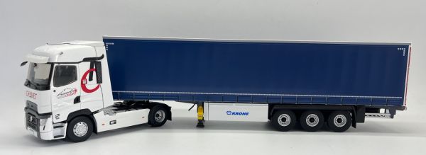 ELI118181 - RENAULT T520 High 2021 4x2 con rimorchio telonato 3 assi Trasporti CHANET - 1