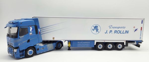 ELI118275 - RENAULT T high 4x2 2023 blu con rimorchio frigorifero a 3 assi - Transports J.J.ROLLIN - 1