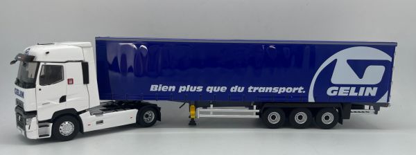 ELI118324 - RENAULT T High 4x2 2021 con rimorchio telonato Tautliner 3 assi - Transports GELIN - 1