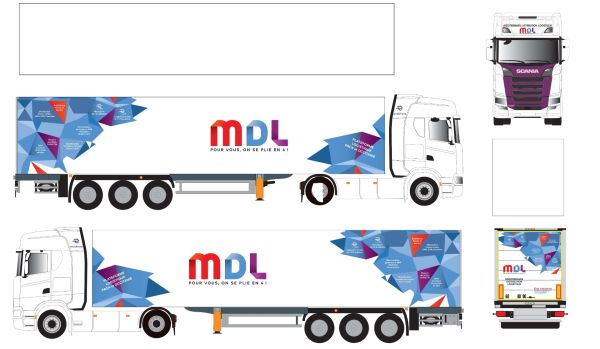 ELI118451 - SCANIA 500 S 4x2 con rimorchio MDL a 3 assi - 1