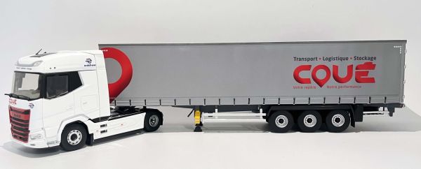 ELI118452 - DAF XG 4x2 con rimorchio centinato a 3 assi, COUE Transport - 1