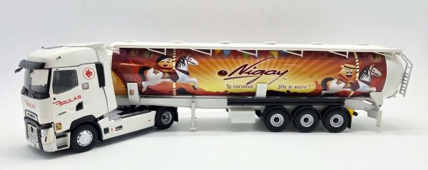 ELI118500 - DAF XG 4x2 con rimorchio a piano mobile a 3 assi, COQUELLE - 1