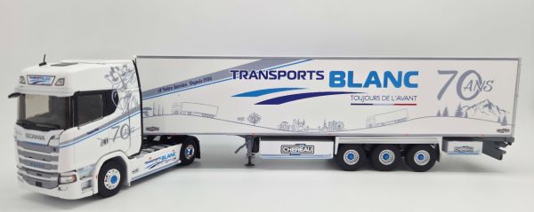 ELI118802 - SCANIA 500S 4x2 con rimorchio refrigerato a 3 assi TRANSPORTS BLANC - 70 ANNI - 1
