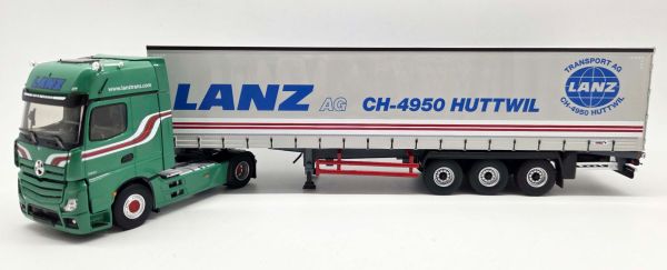 ELI118880 - MERCEDES-BENZ Actros 5 Gigaspace 4x2 con semirimorchio a centine a 3 assi (AG Transport) - 1