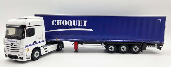 ELI118884 - MERCEDES-BENZ Actros 5 4x2 con semirimorchio a centine a 3 assi (Transports CHOQUET) - 1