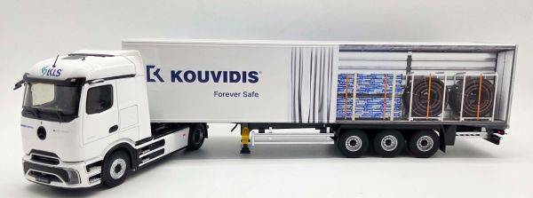 ELI118886 - MERCEDES-BENZ eActros 600 4x2 con semirimorchio a centine a 3 assi (KOUVIDIS) - 1