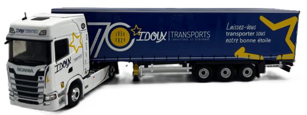 ELI118917 - SCANIA S 500 4x2 con semirimorchio Tautliner a 3 assi – Transports IDOUX (70° anniversario) - 1