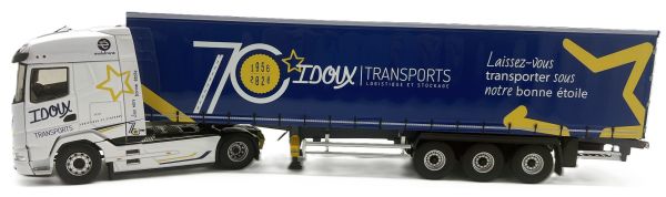 ELI118918 - DAF XG 4x2 con semirimorchio Tautliner a 3 assi – Transports IDOUX (70° anniversario) - 1