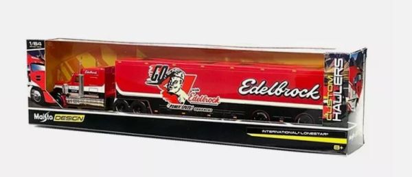 MST12418EDELBROCK - INTERNATIONAL Lonestar 6x4 rosso 2020 con rimorchio 2 Assi - EDELBROCK - 1