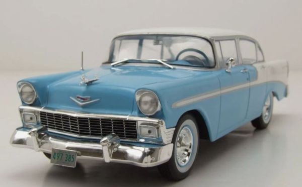 WBXWB124248 - CHEVROLET Bel Air 4 Porte Hardtop del 1956, Blu e Bianco - 1