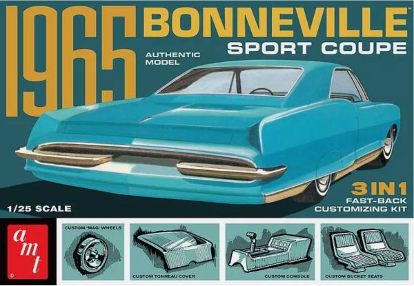 AMT1260/12 - PONTIAC Bonneville sport coupé 1965 da assemblare e verniciare - 1