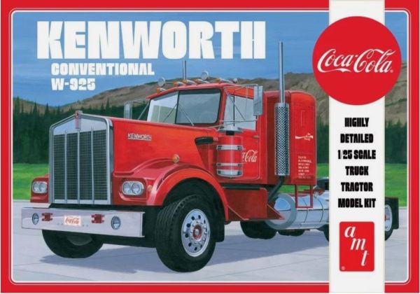 AMT1286/06 - KENWORTH Conventional W-925 6x4 - COCA-COLA da assemblare e dipingere - 1