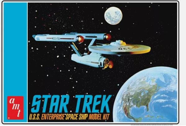 AMT1296/12 - U.S.S. Enterprise Space Ship - STAR TREK da assemblare e verniciare - 1