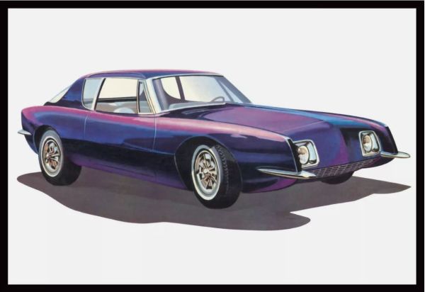 AMT1312/12 - STUDEBAKER Avanti 1963 da assemblare e verniciare - 1