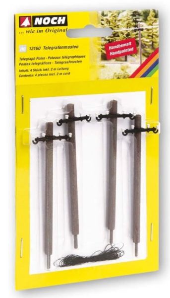 NOC13160 - 4 pali del telegrafo con cavo - 1