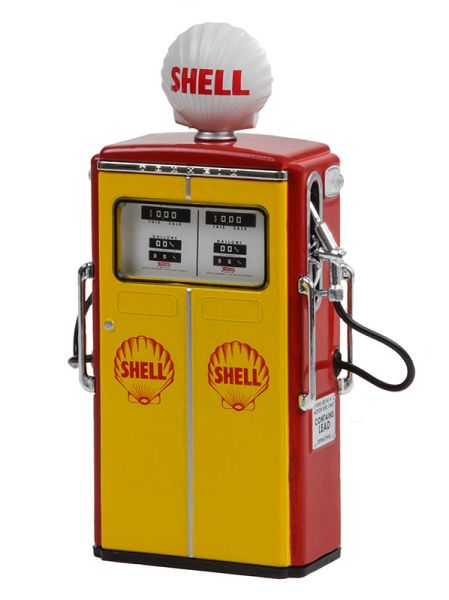 GREEN14120-C - Pompa carburante Doppia TOKHEIM 350 1954 SHELL - 1