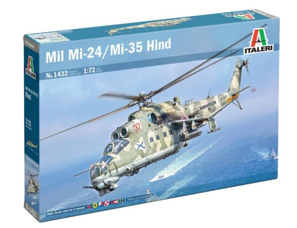 ITA1432 - Elicottero MIL Mi-24 / Mi-35 Hind da assemblare e dipingere - 1