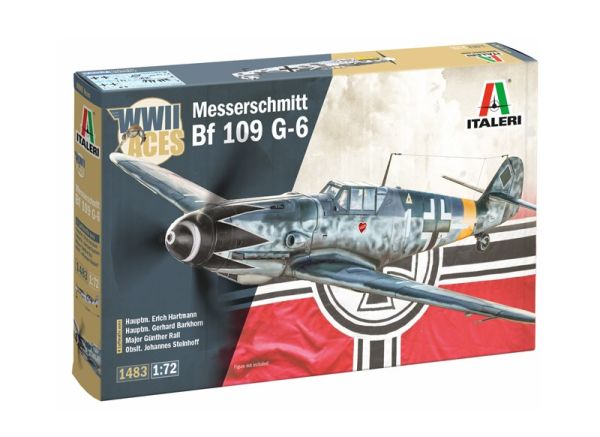 ITA1483 - Kit aereo militare MESSERSCHMITT BF 109 G-6 (assemblaggio e verniciatura richiesti) - 1