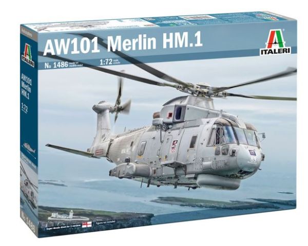 ITA1486 - Aereo militare AGUSTA W101 Merlin HM.1 Elicottero da assemblare e dipingere - 1