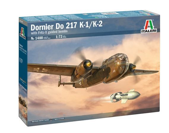 ITA1488 - Bombardiere DORNIER Do 217 K-1/K-2 con Fritz X da assemblare e dipingere - 1