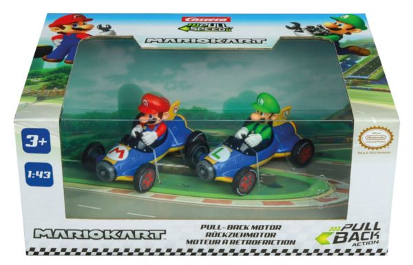 CARRERA15813018 - 2 Kart a frizione con pilota MARIO KART - Mario e Luigi - 1