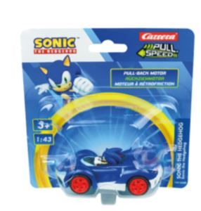 CARRERA15818325 - Auto principale a frizione SONIC the Hedgehog in blister - blu - Sonic - 1