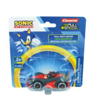 CARRERA15818326 - Auto principale a frizione SONIC the Hedgehog in blister - Nero - Shadow - 1