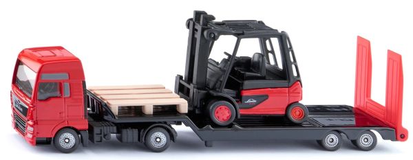 SIK1763 - Autocarro MAN 4x2 con pianale di trasporto e carrello elevatore LINDE - 1