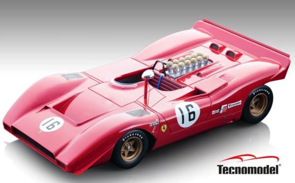 TM18-256B - FERRARI 612P #16 Watkins Glen 1969 C.AMON - Limitata a 75 copie - 1