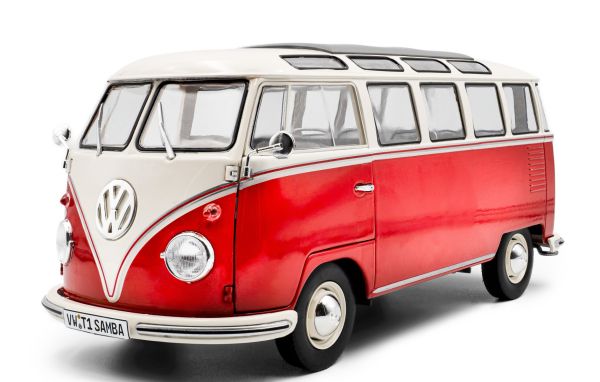 SOL1813402 - VOLKSWAGEN Tipo 1 Samba 1962 rosso e bianco - 1