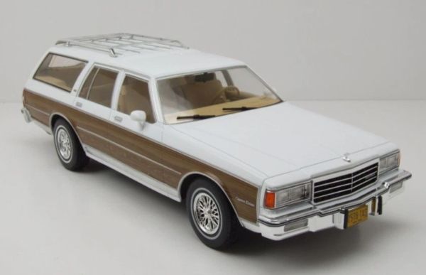 MOD18475 - CHEVROLET Caprice Estate Wagon 1985 Bianco e Marrone - 1