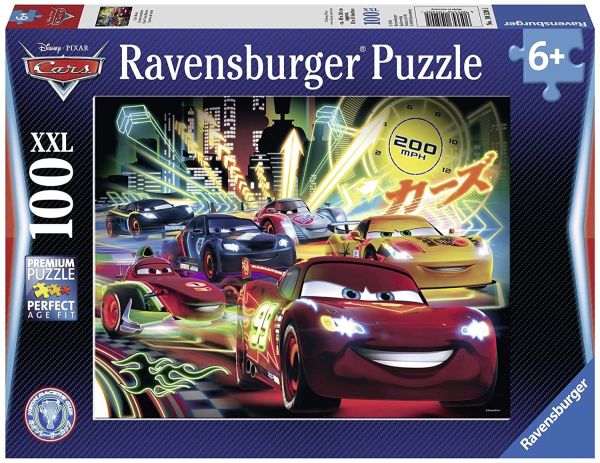 RAV105205 - Puzzle 100 Pezzi AUTO Neon - 1