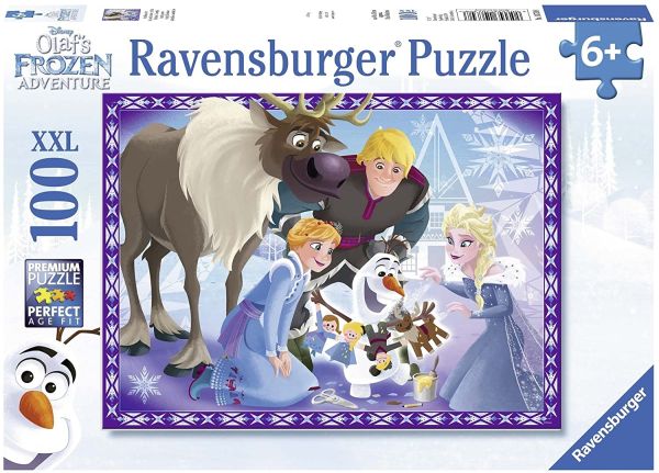 RAV107308 - Puzzle 100 Pezzi THE FROZEN – La famiglia è una tradizione - 1