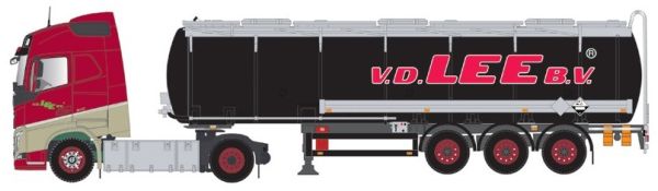 TEK63478 - VOLVO FH04 4x2 con serbatoio nero a 3 assi - VAN DER LEE - 1