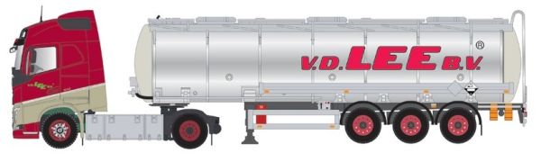 TEK63479 - VOLVO FH04 4x2 con cisterna grigia a 3 assi VAN DER LEE - 1