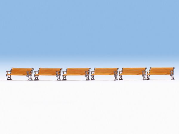NOC14849 - Set di 6 panche in legno - 1
