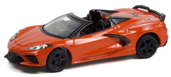 GREEN13310-F - CHEVROLET Corvete Stingray 2021 Arancione della serie GLMUSCLE sotto blister - 1