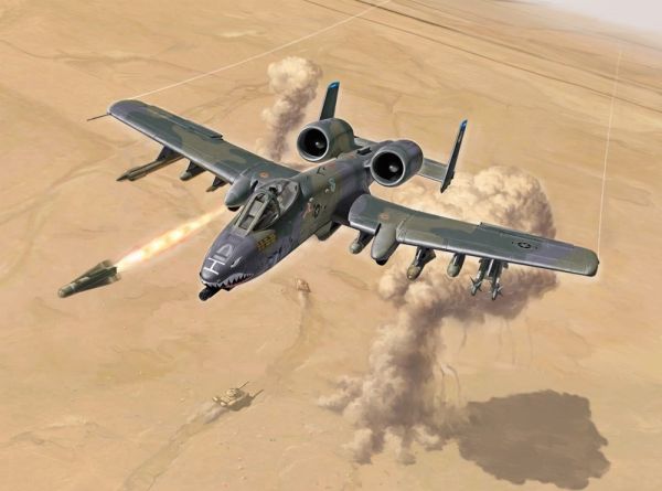 ITA1376 - Aereo A-10 A/C Thunderbolt II da assemblare e verniciare - 1