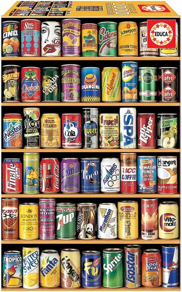 EDU14835 - Lattine di soda puzzle da 1000 pezzi - 1