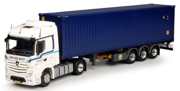 TEK67390 - MERCEDES Bigspace 4x2 Con rimorchio portacontainer e container da 40 piedi VAN DER MOST - 1