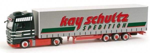 HER156493 - MAN TGX XXL 4x2 con rimorchio telonato 3 Assi KAY SCHULTZ - 1