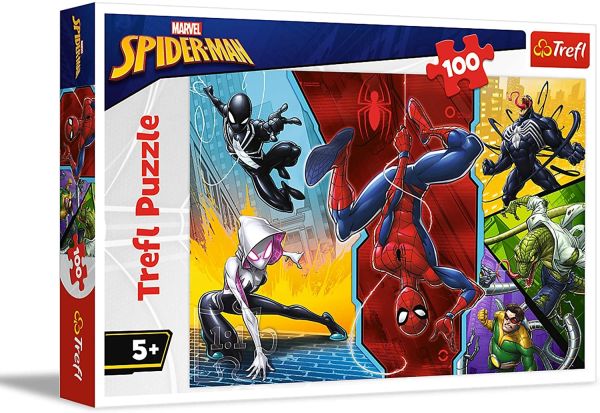 TRF16347 - Puzzle 100 Pezzi SPIDER-MAN capovolto - 1