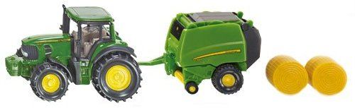 SIK1665 - JOHN DEERE 7530 con rotopressa JOHN DEERE 990 e 2 rotoballe - 1