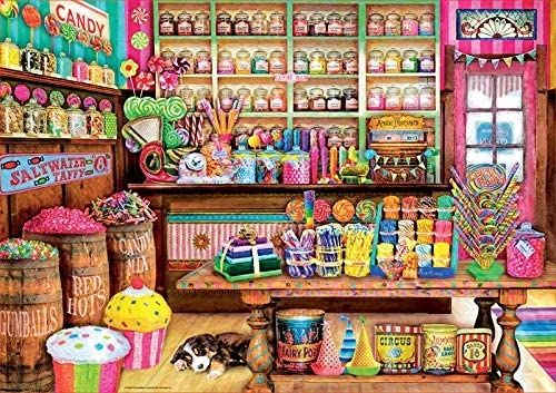 EDU17104 - Jigsaw Puzzle 1000 pezzi negozio di caramelle - 1