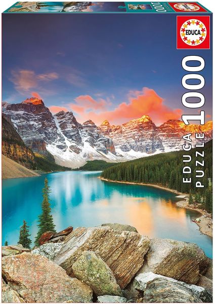 EDU17739 - Puzzle 1000 pezzi Lago Moraine Canada - 1